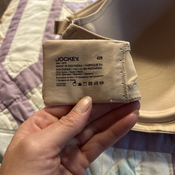Jockey Bra Size 42B Nude Beige Cushion Comfort Underwire Full Coverage 3967 - Picture 6 of 8